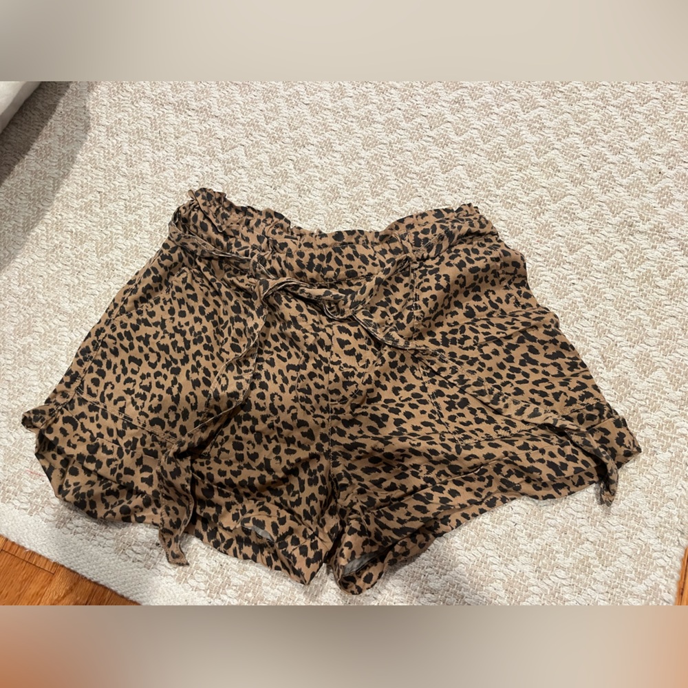 AERIE Cheetah Flowy Shorts